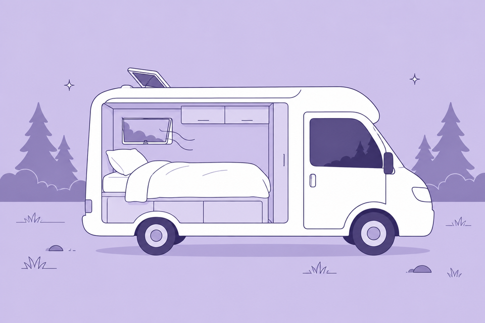 Slapen in camper of caravan: comfort en ventilatie