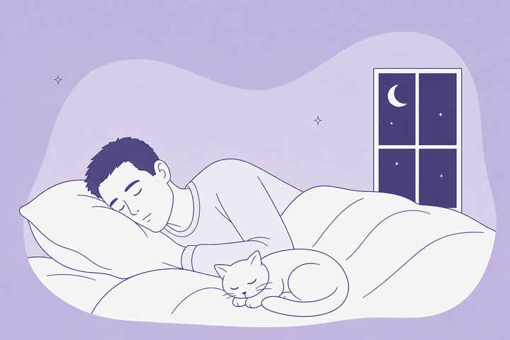Slapen met je hond of kat in bed: is het gezond voor je nachtrust?