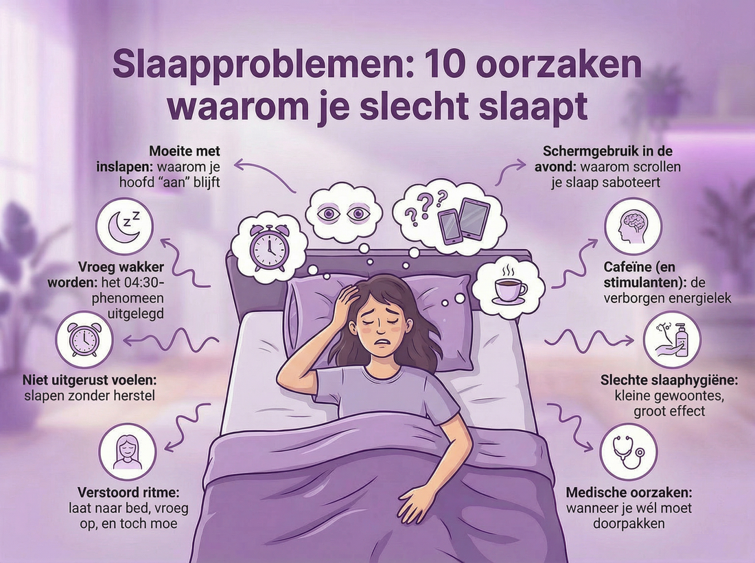 Slaapproblemen: 10 oorzaken waarom jij slecht slaapt!
