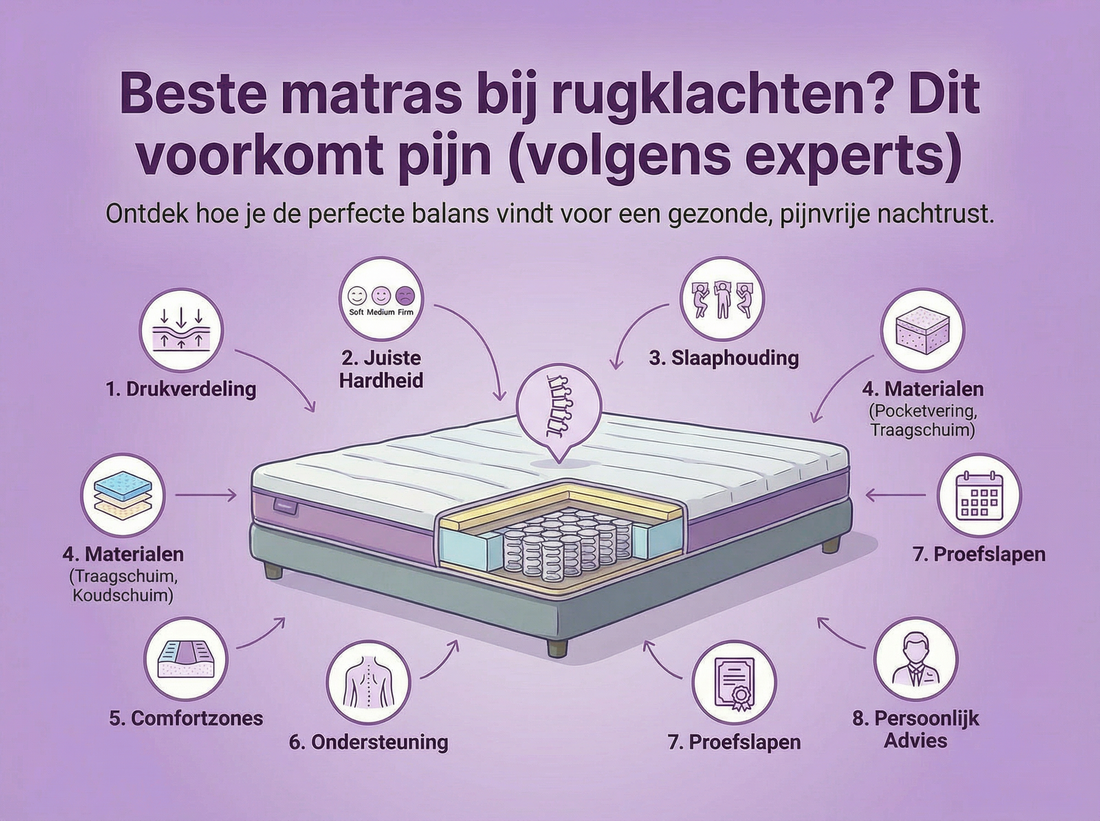 Beste matras bij rugklachten? Dit voorkomt pijn (volgens experts)
