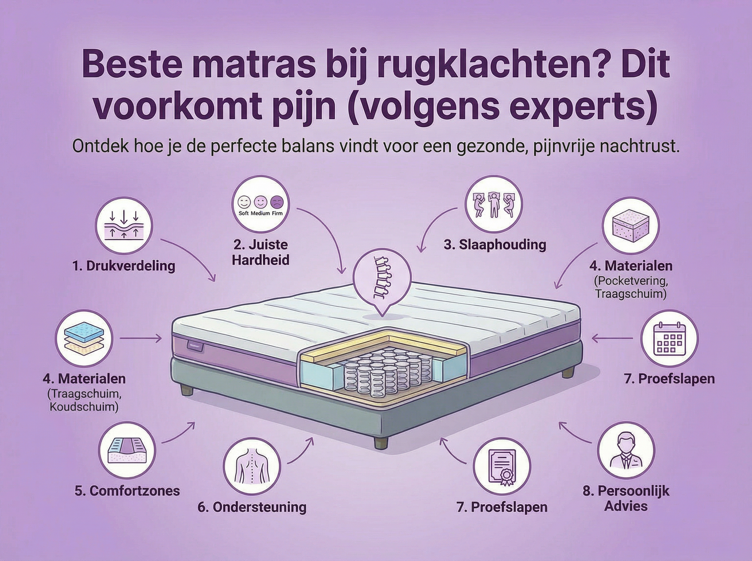 Beste matras bij rugklachten? Dit voorkomt pijn (volgens experts)