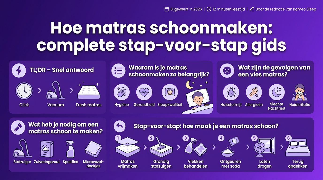 Hoe matras schoonmaken: complete stap-voor-stap gids