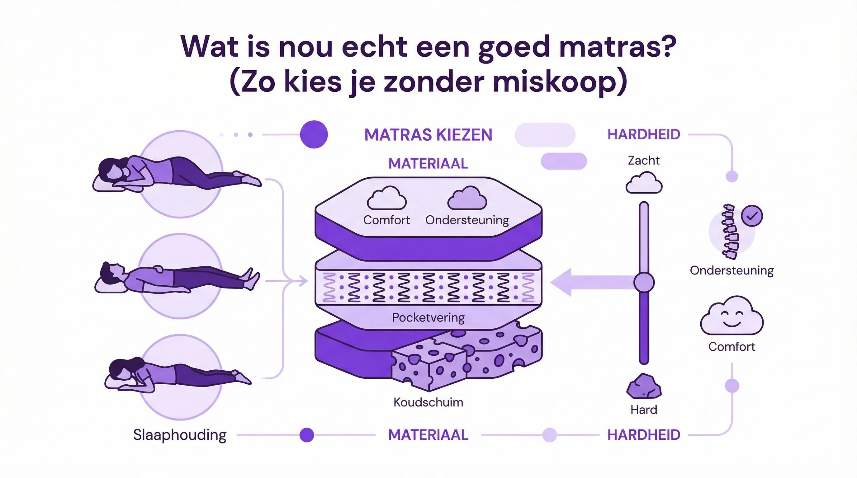 Wat is nou echt een goed matras? (Zo kies je zonder miskoop)