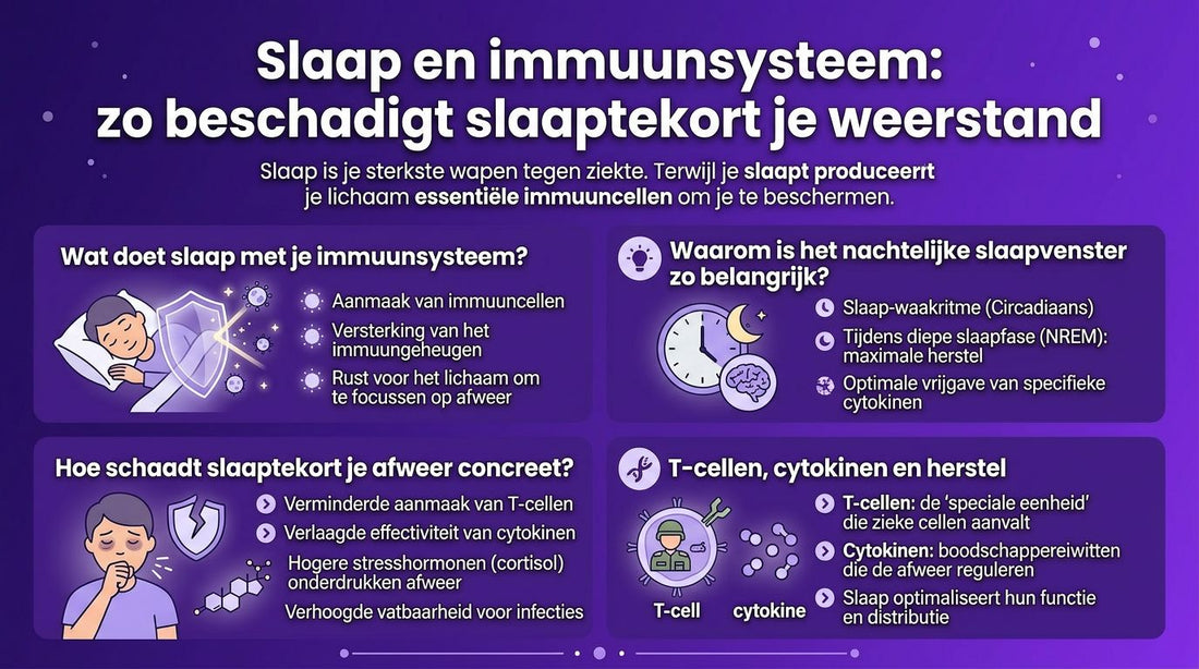 Slaap en immuunsysteem: zo beschadigt slaaptekort je weerstand