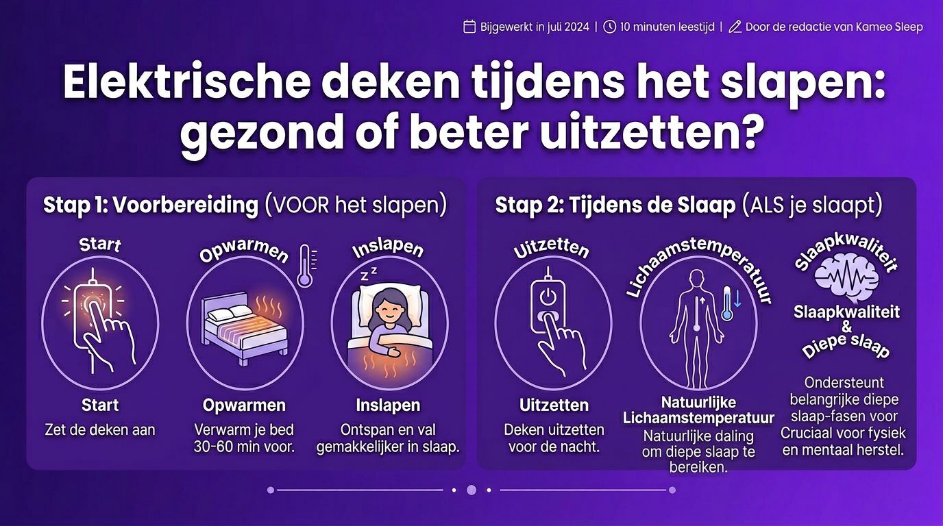 Elektrische deken tijdens het slapen: gezond of beter uitzetten voor je slaapkwaliteit?