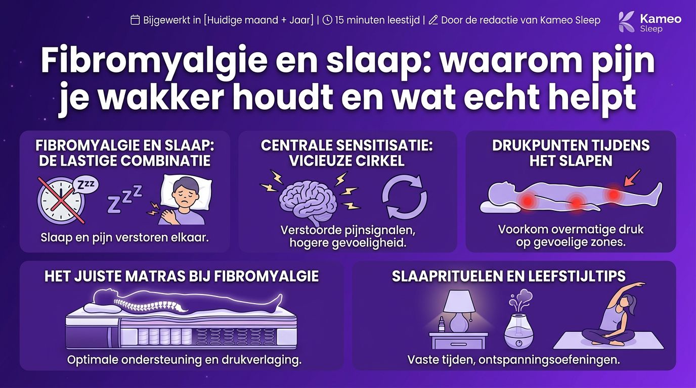 Fibromyalgie en slaap: waarom pijn je wakker houdt en wat echt helpt