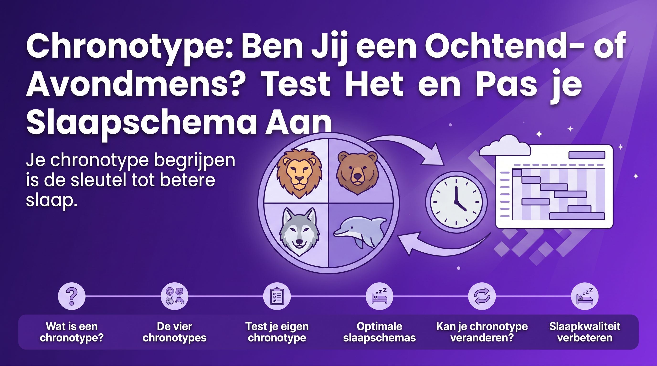 Chronotype: Ben Jij een Ochtend- of Avondmens? Test Het en Pas je Slaapschema Aan