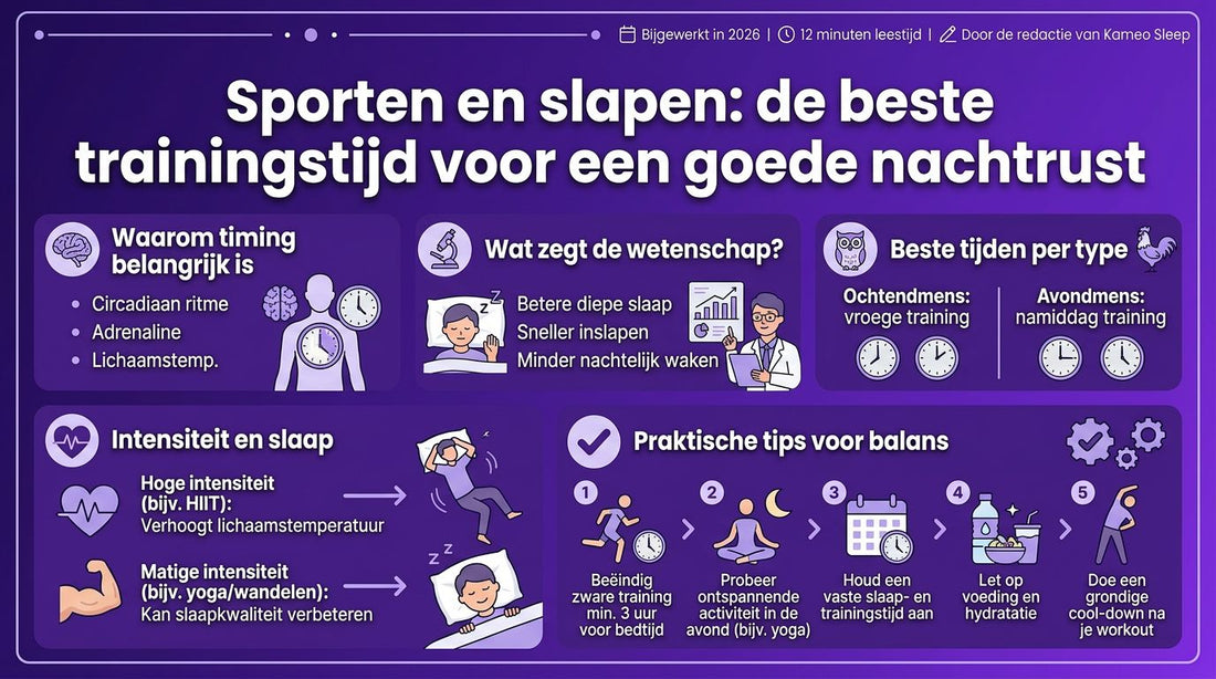 Sporten en slapen: de beste trainingstijd voor een goede nachtrust