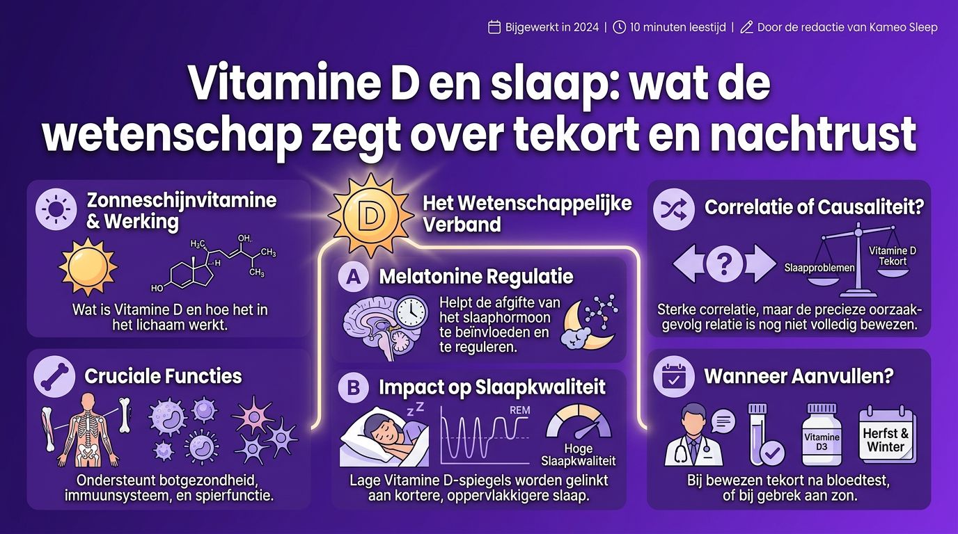 Vitamine D en slaap: wat de wetenschap zegt over tekort en nachtrust