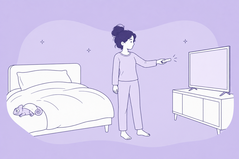 Tv op de slaapkamer: wat het doet met je slaap (en slapen met de tv aan)