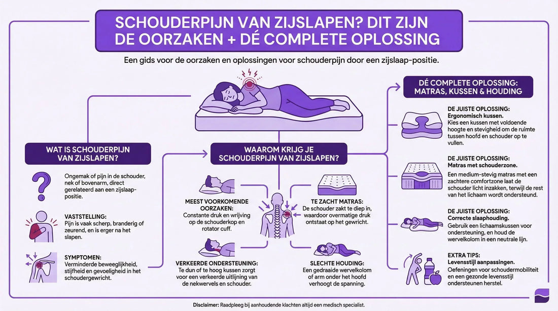 Schouderpijn van zijslapen? Oorzaken + 14-daags herstelplan