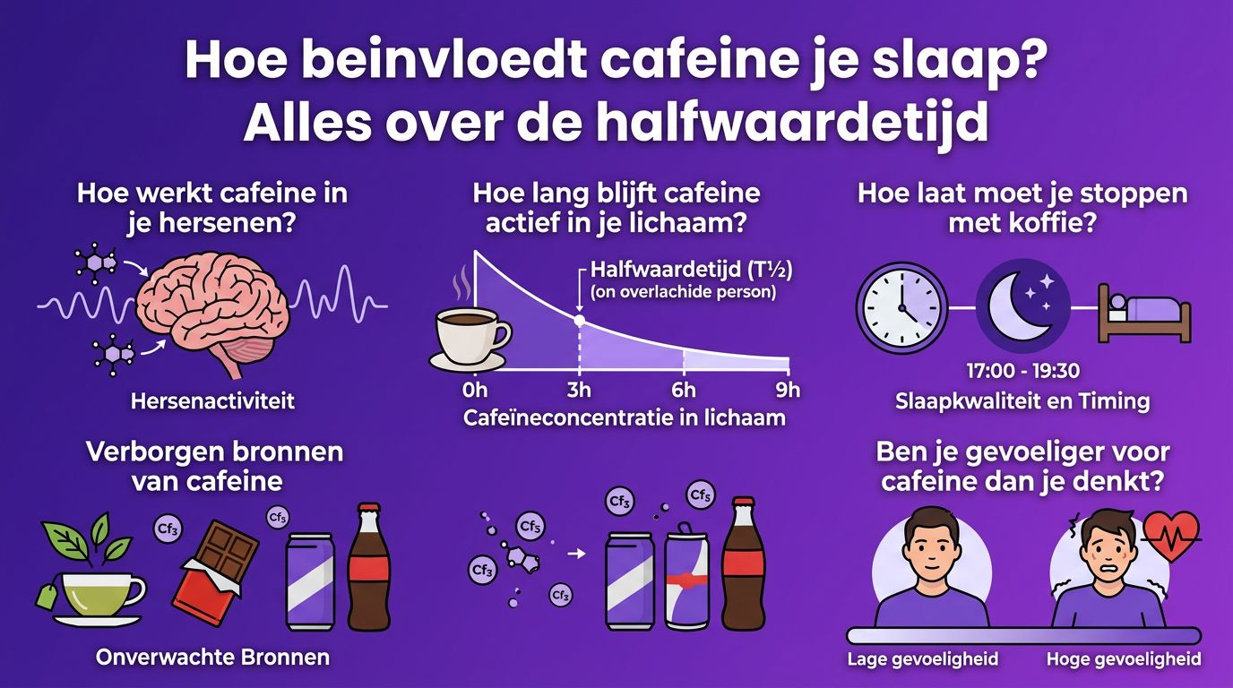 Hoe beinvloedt cafeine je slaap? Alles over de halfwaardetijd