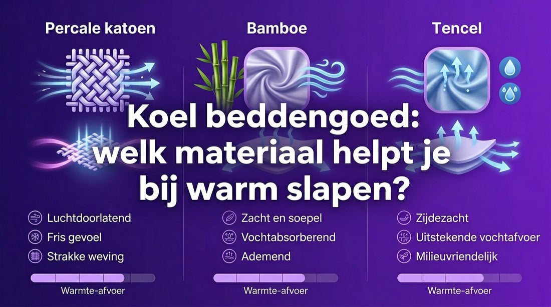 Koel beddengoed: welk materiaal helpt je best bij warm slapen?