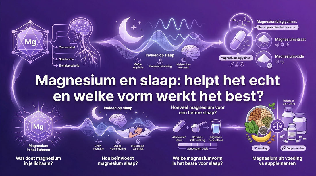 Magnesium en slaap: helpt het echt en welke vorm werkt het best?