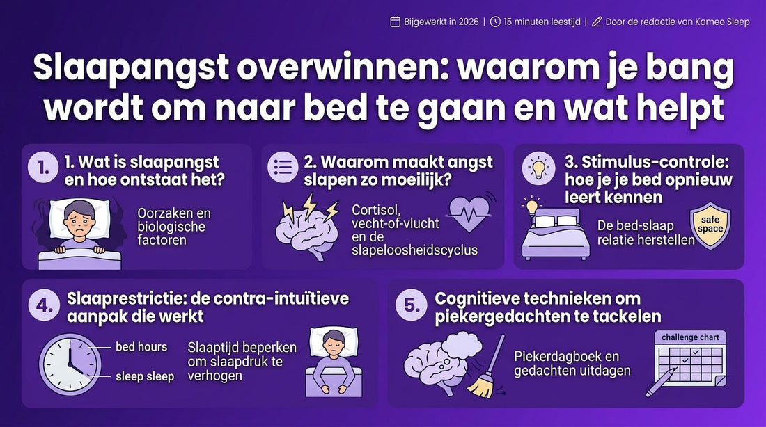 Slaapangst overwinnen: waarom je bang wordt om naar bed te gaan en wat helpt