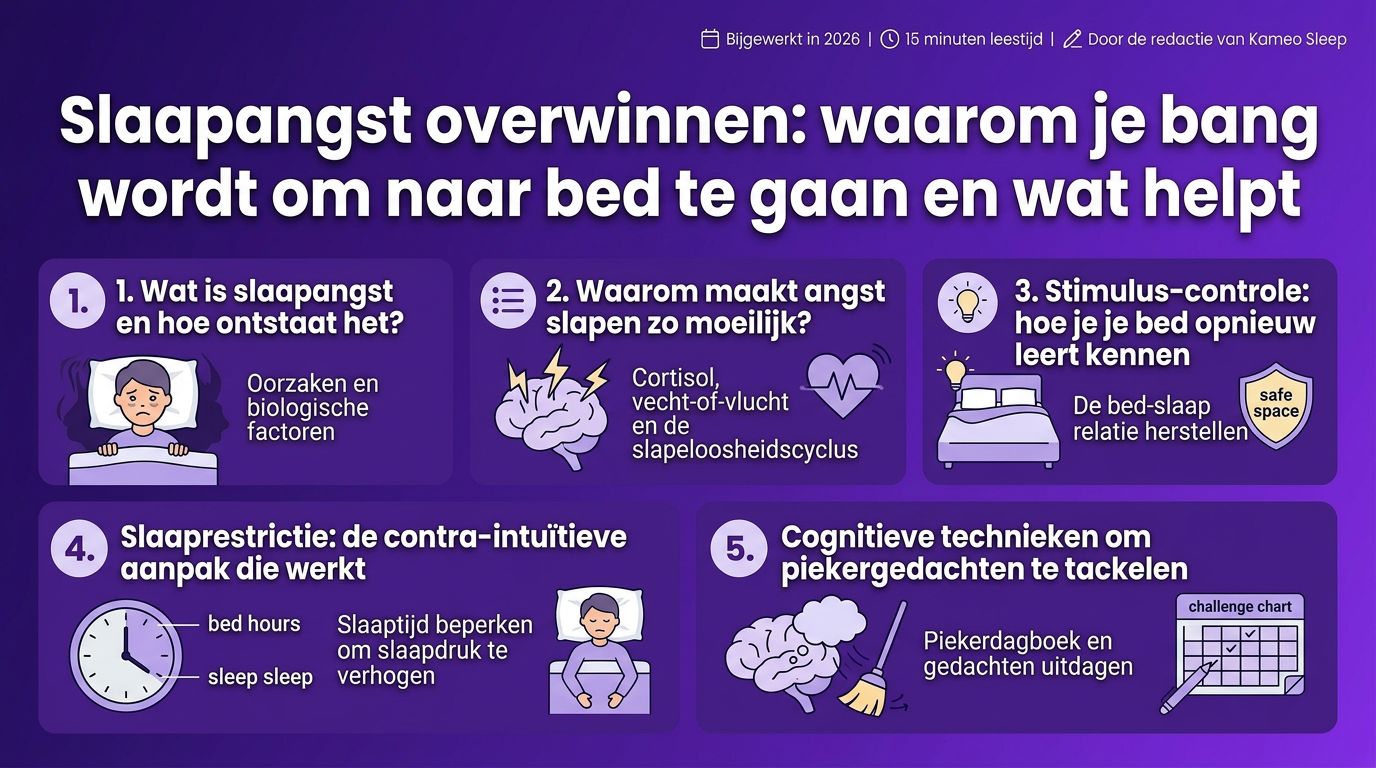 Slaapangst overwinnen: waarom je bang wordt om naar bed te gaan en wat helpt