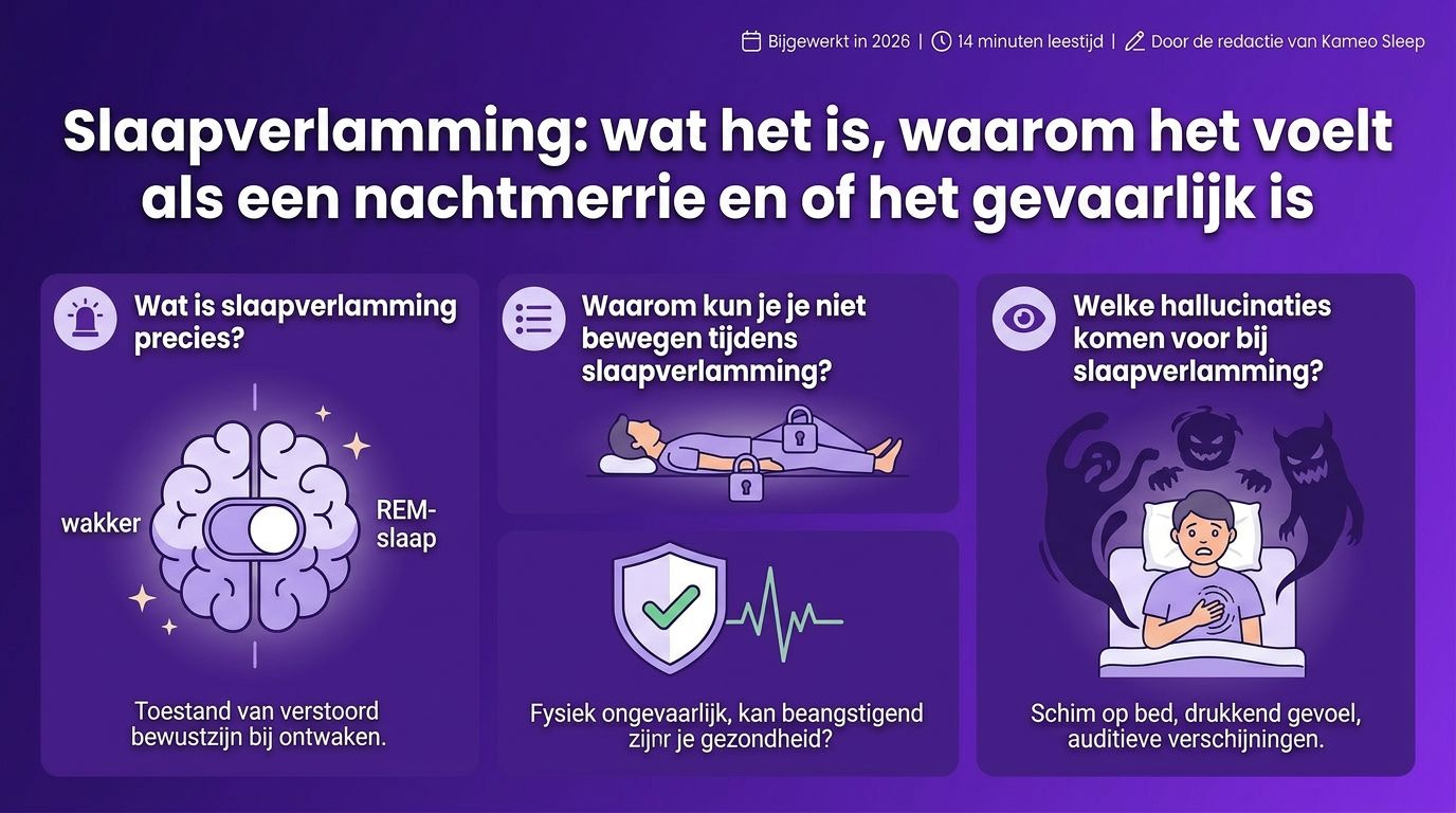 Slaapverlamming: wat het is, waarom het voelt als een nachtmerrie en of het gevaarlijk is