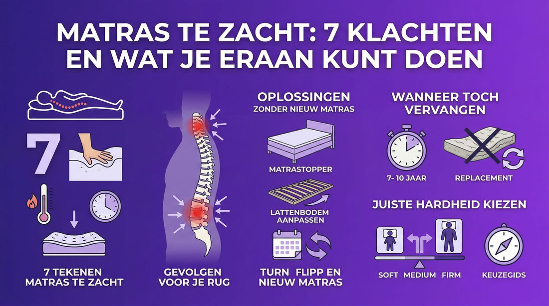 Matras te zacht: 7 klachten en wat je eraan kunt doen