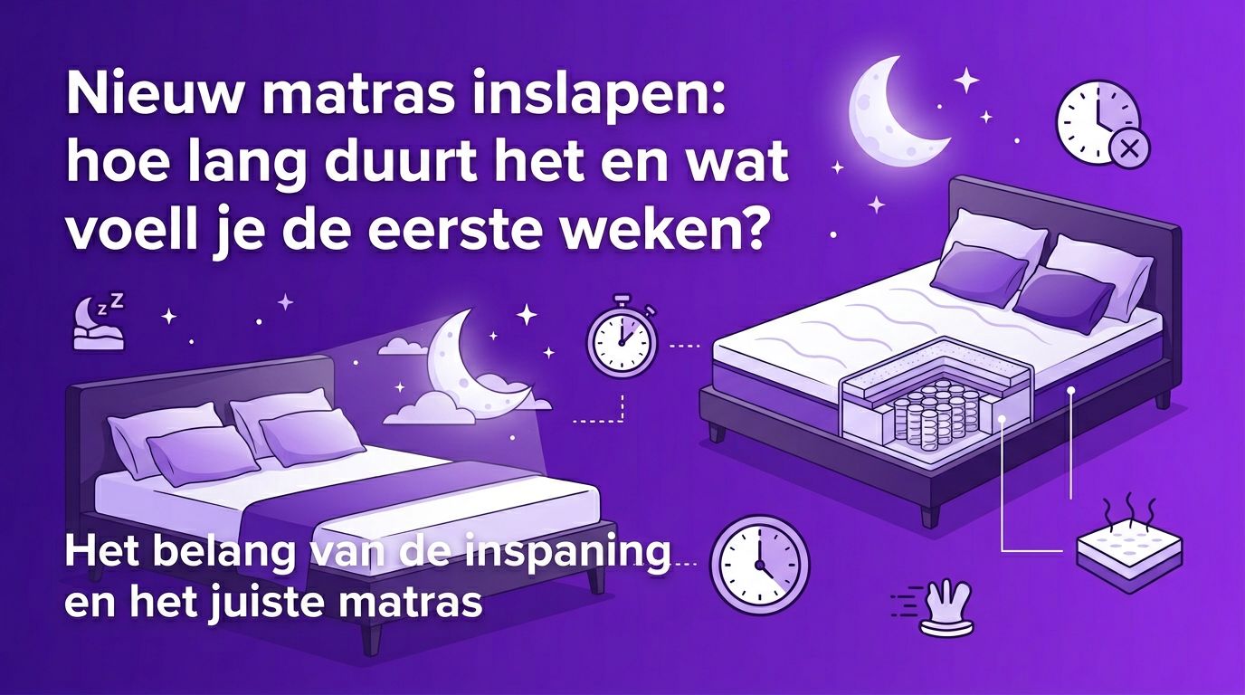 Nieuw matras inslapen: hoe lang duurt het en wat voel je?
