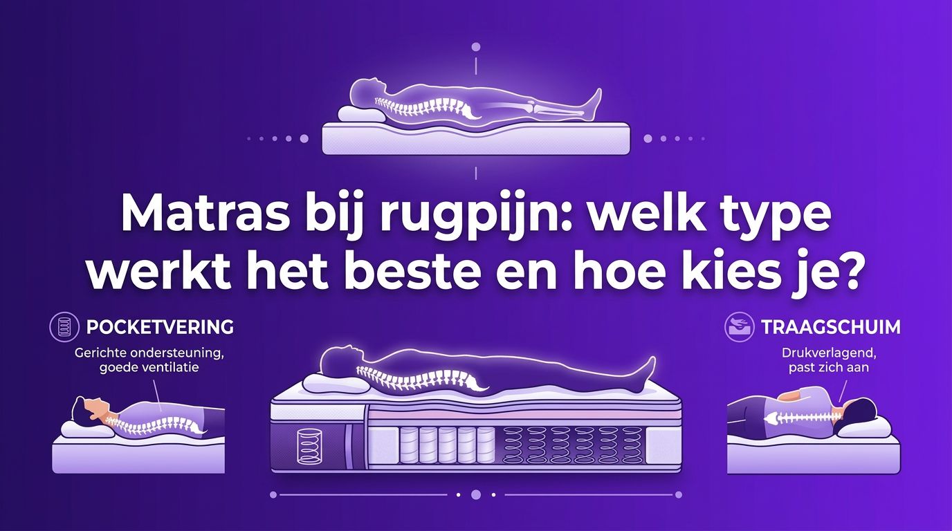 Matras bij rugpijn: welk type werkt het beste en hoe kies je?