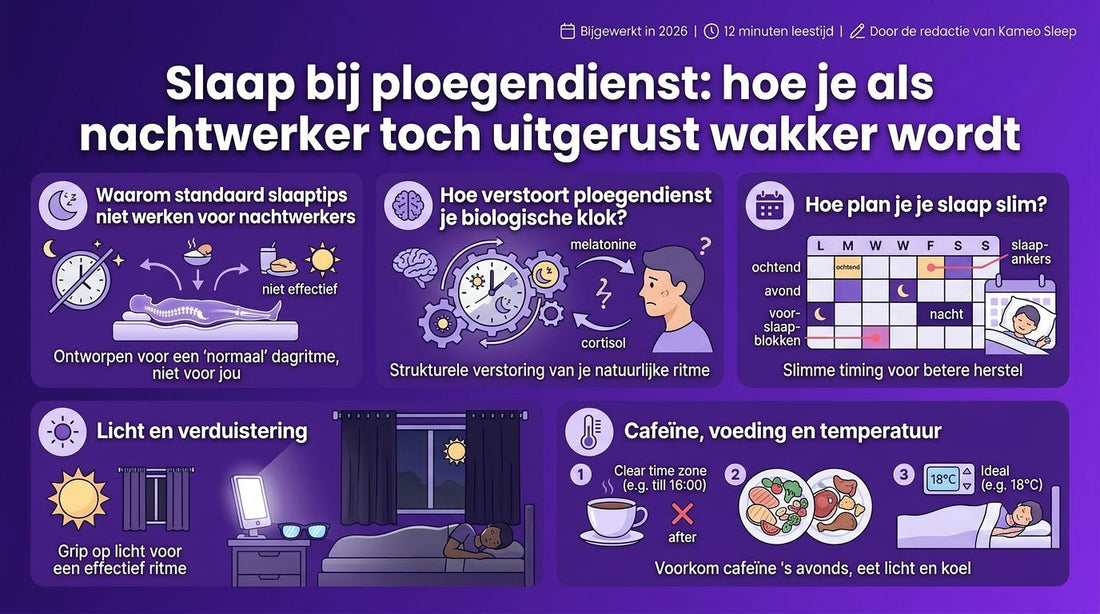 Slaap bij ploegendienst: hoe je als nachtwerker toch uitgerust wakker wordt