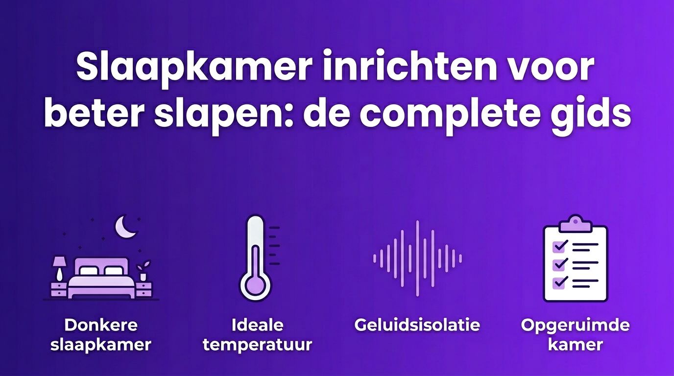 Slaapkamer inrichten voor beter slapen: de complete gids