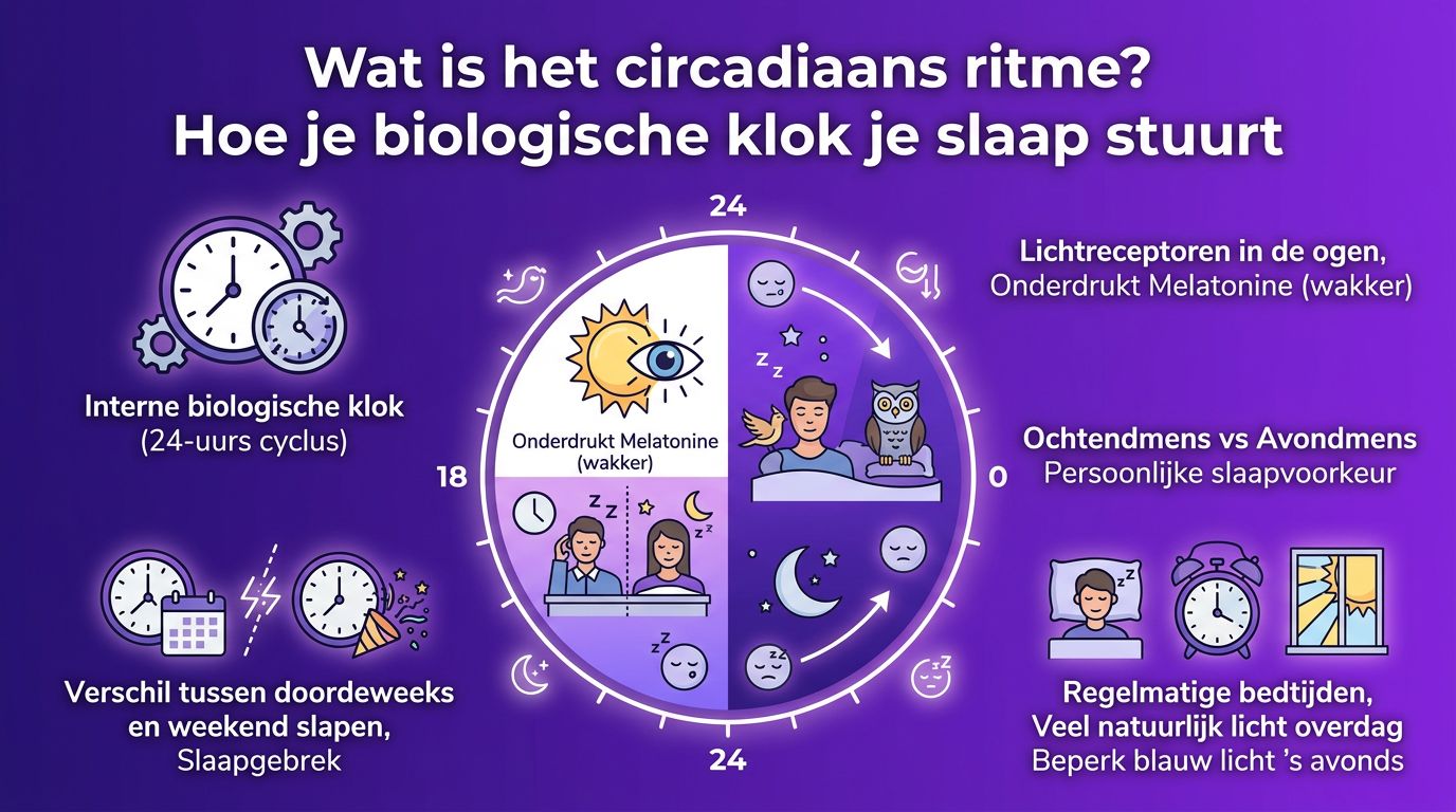 Wat is het circadiaans ritme? Hoe je biologische klok je slaap stuurt