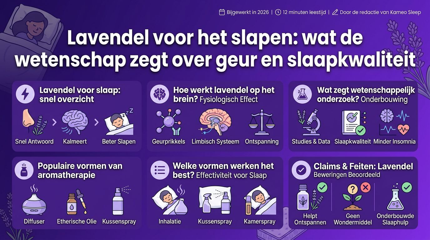 Lavendel voor het slapen: wat de wetenschap zegt over geur en slaapkwaliteit