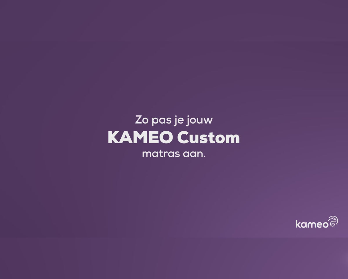 Zo draai je het Kameo Custom matras naar jouw hardheid