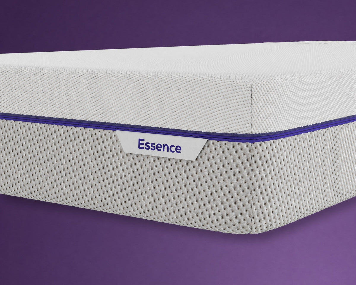 Essence label op de zijkant van het matras